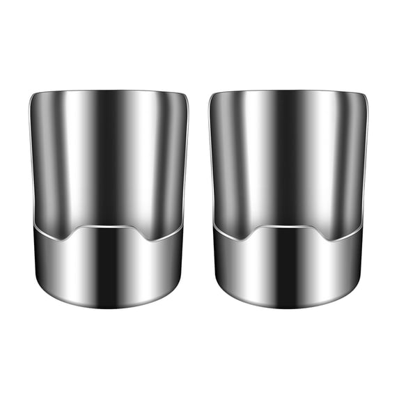 2 Pcs Stainless Steel Pot Lid Holder and Spoon Rest, Multi-functional Kitchen Countertop Utensil Holder Caddy for Spatula, Ladle, Cooking Tools, by Zovey