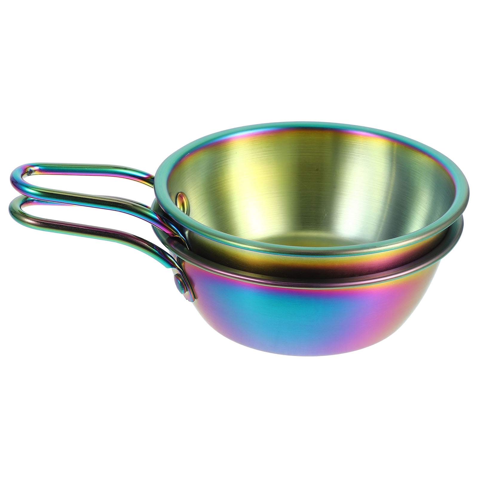 2 Pcs Stainless Steel Rice Wine Bowl Korean Small Bowl Korean Stainless