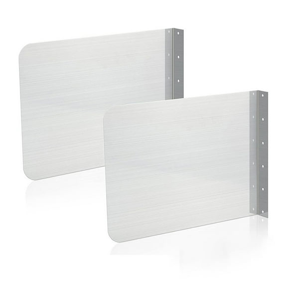 2 Pcs Stainless Steel Splash Guards for Sink, Bathroom, Kitchen with Screws