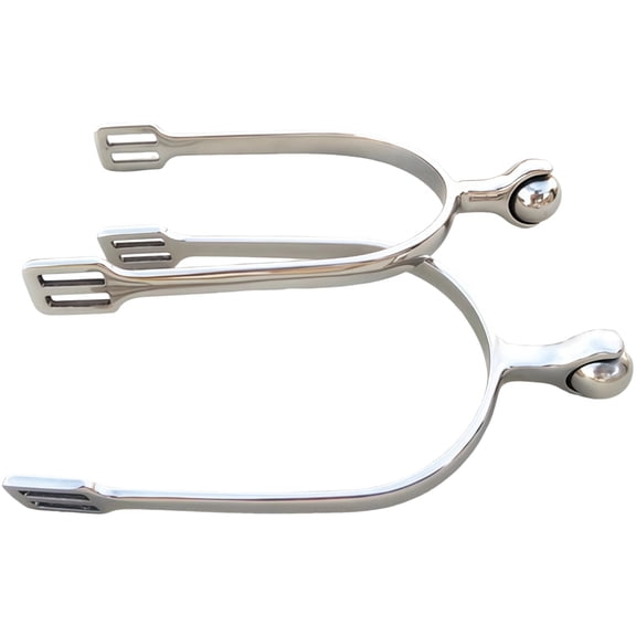 2 Pcs Stainless Steel Spurs, Cowboy Boot Accessory, English Equestrian Rider Equipment, Men Women Fit