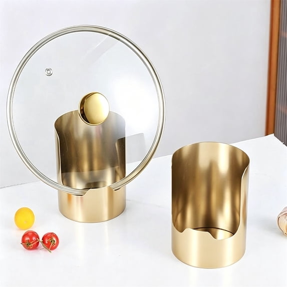 2 Pcs Stainless Steel Utensil Rest,Multi Function Kitchen Countertop Holder,Spatula And Ladle Storage Rack,Kitchen Gadget For Cooking Tools,Household Kitchen Accessory (Gold,2 Count)