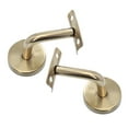 thumbnail image 1 of 2 Pcs Stair Handrail Railing Brackets for Deck Staircase Outdoor Handrails Support, 1 of 6