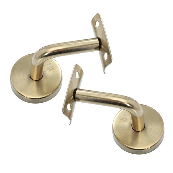 2 Pcs Stair Handrail Railing Brackets for Deck Staircase Outdoor Handrails Support