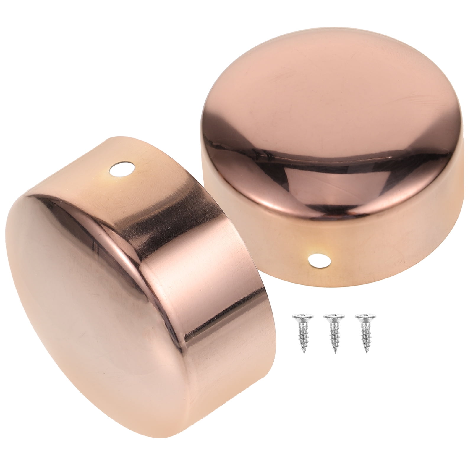 2 Pcs Stair Handrails End Caps Round Handrail End Caps Metal End Cap