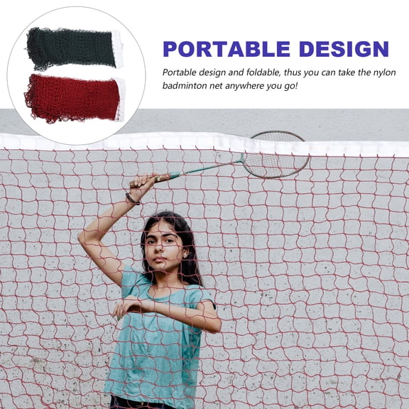 2 Pcs Standard Badminton Net for Garden Sports Pickleball Tennis