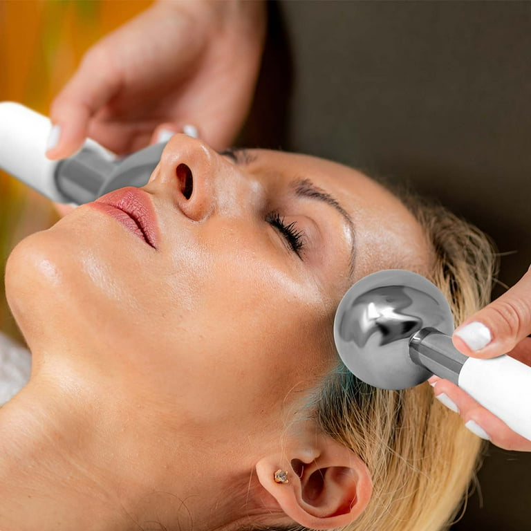2 Pcs Steel Ice Globes Facial Massage Anti-Ageing Face Skin Lifting Firming  with Carrying Pouch (FR05x2) - Walmart.com
