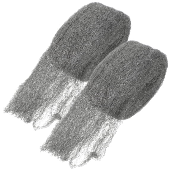2 Pcs Steel Wool Roll Coarse Wool Fabric Steel Wool for Glass Flexible Wool Fabric Tile Tools
