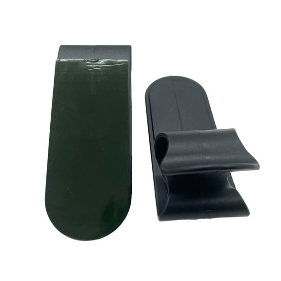 2 Pcs Stick-on Umbrella Storage Rack Self Adhesive Wall Mounted Umbrella Fixed Hook Black