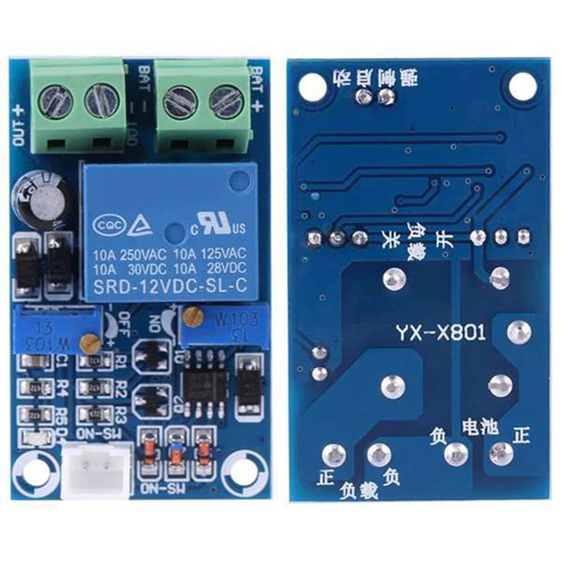 2 Pcs Storage Battery Module 12V Battery Low Voltage Cut Off Automatic