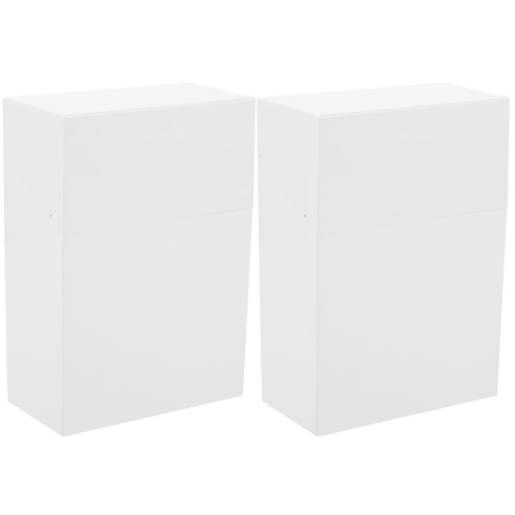 2 Pcs Storage Bins with Lids Small Object Box Practical Organizer