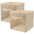 2 Pcs Storage Box Clothes Storage Case Sundries Basket Home Storage