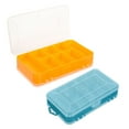 thumbnail image 1 of MLINS 2Pcs Double Sided Plastic Organizer Box Hardware Storage Container with Compartments for Beads, 1 of 6