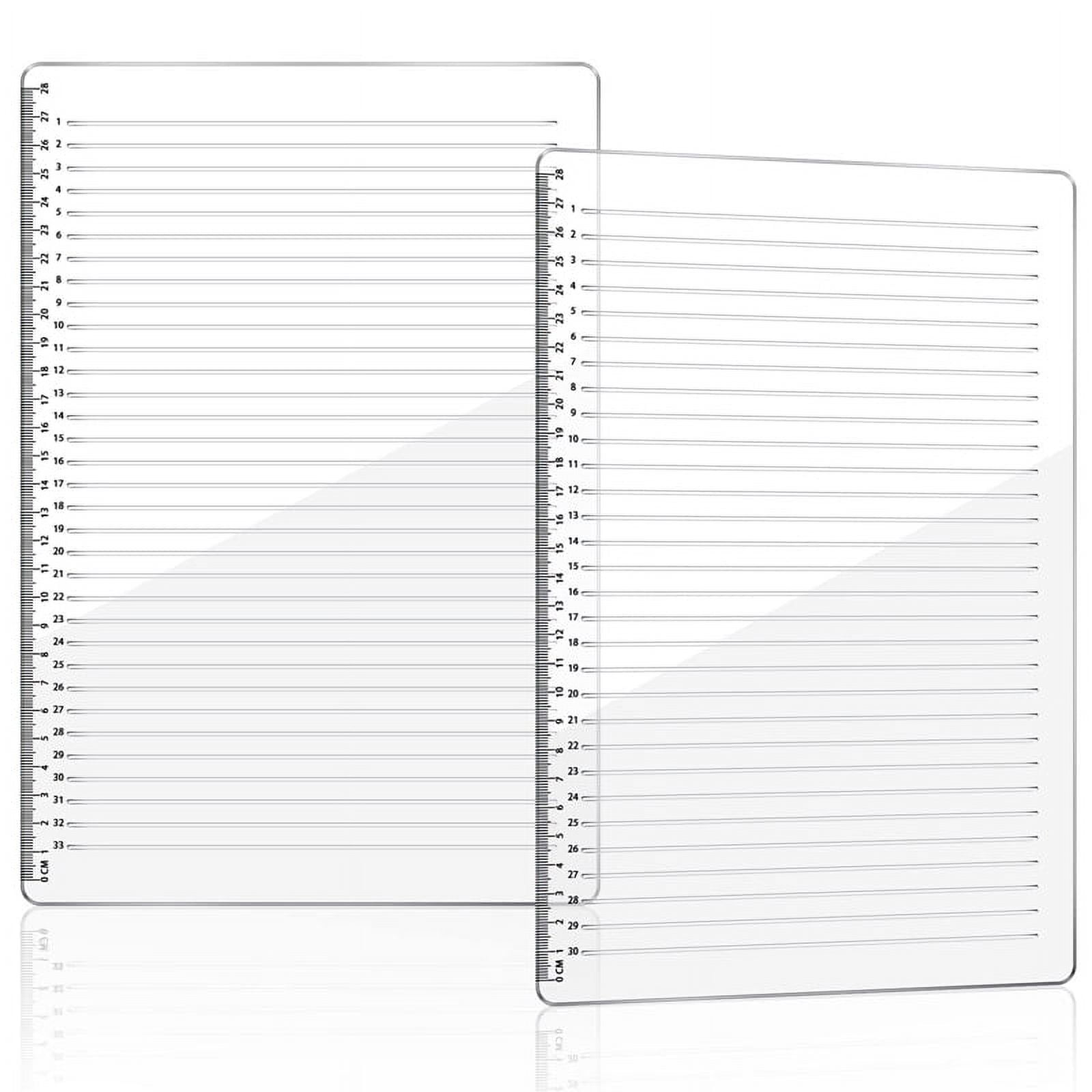 5 Pack Straight Line Stencil for Journaling and Envelope Addressing Guide  Stenci