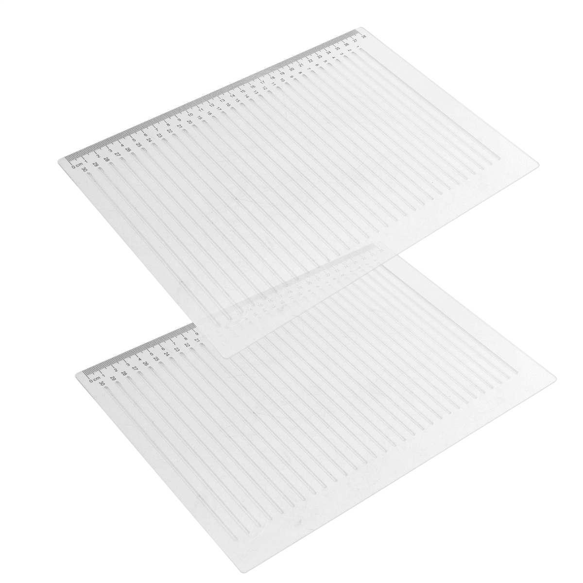 2 Pcs Straight Line Stencil 28 cm Scale Calligraphy Template for ...