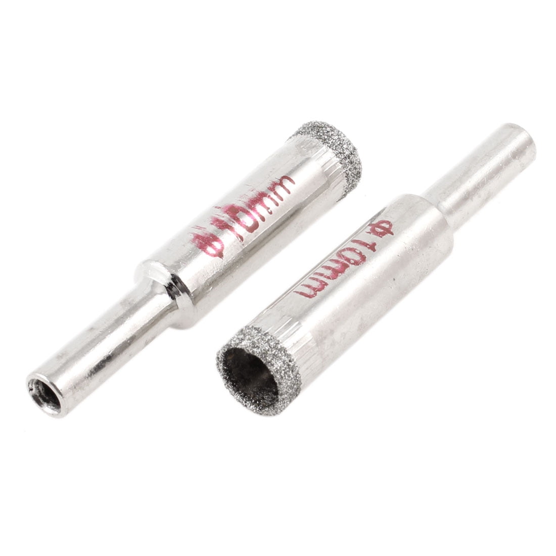 2 Pcs Straight Shank 10mm Diamond Drill Bit Tile Glass Hole Saw 52mm Long