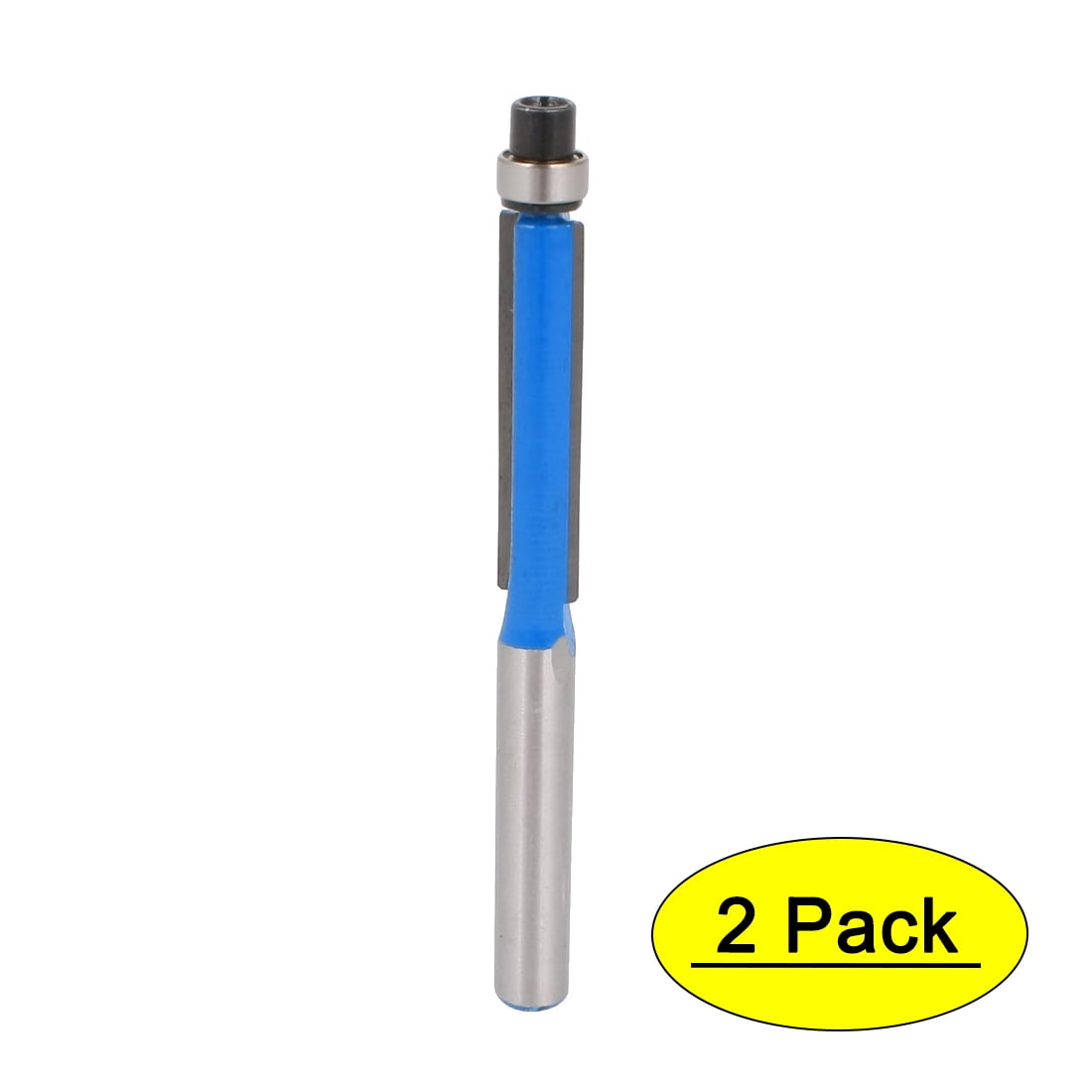 Unique Bargains 2 Pcs Straight Shank Double Edged Flush Trim Router Bit