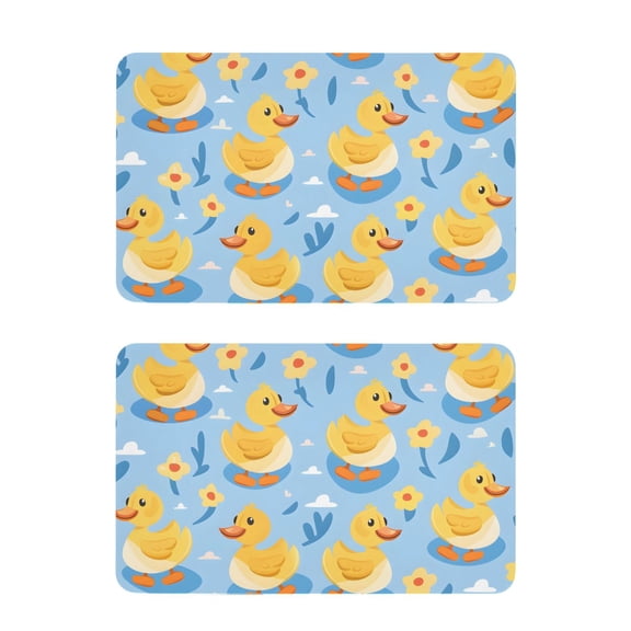 2 Pcs Strong Fridge Magnets Duck on Water Refrigerator Magnets Sticker Decor for Whiteboards Locker 4"x2.5"