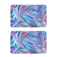 thumbnail image 1 of 2 Pcs Strong Fridge Magnets Iridescent Liquid Marble Refrigerator Magnets Sticker Decor for Whiteboards Locker 4"x2.5", 1 of 5