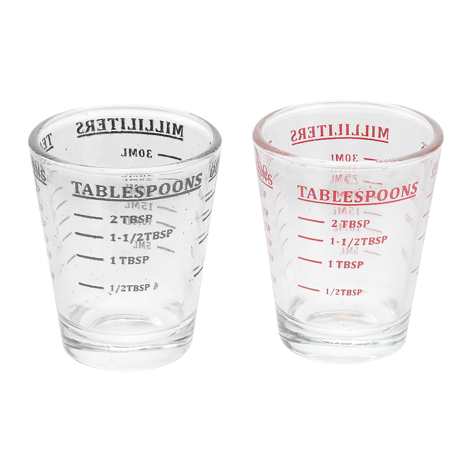 2 Pcs Stuff for Kitchen Clear Coffee Mug Espresso Measuring Glass Cups