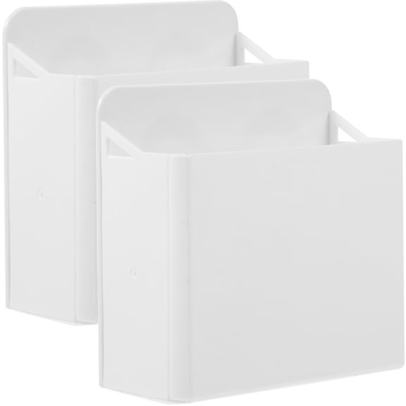 2 Pcs Suction Cup Whiteboard Pen Box Holder for Classroom Teacher Glass Wall Marker Holders