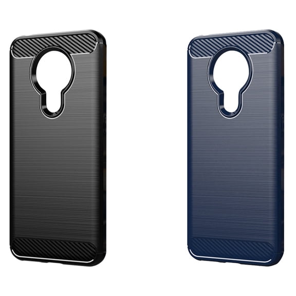 2 Pcs Suitable for 5.3 Case Anti-Fall Protective Shell Protective Soft Shell TPU Mobile Phone Case, Black & Blue
