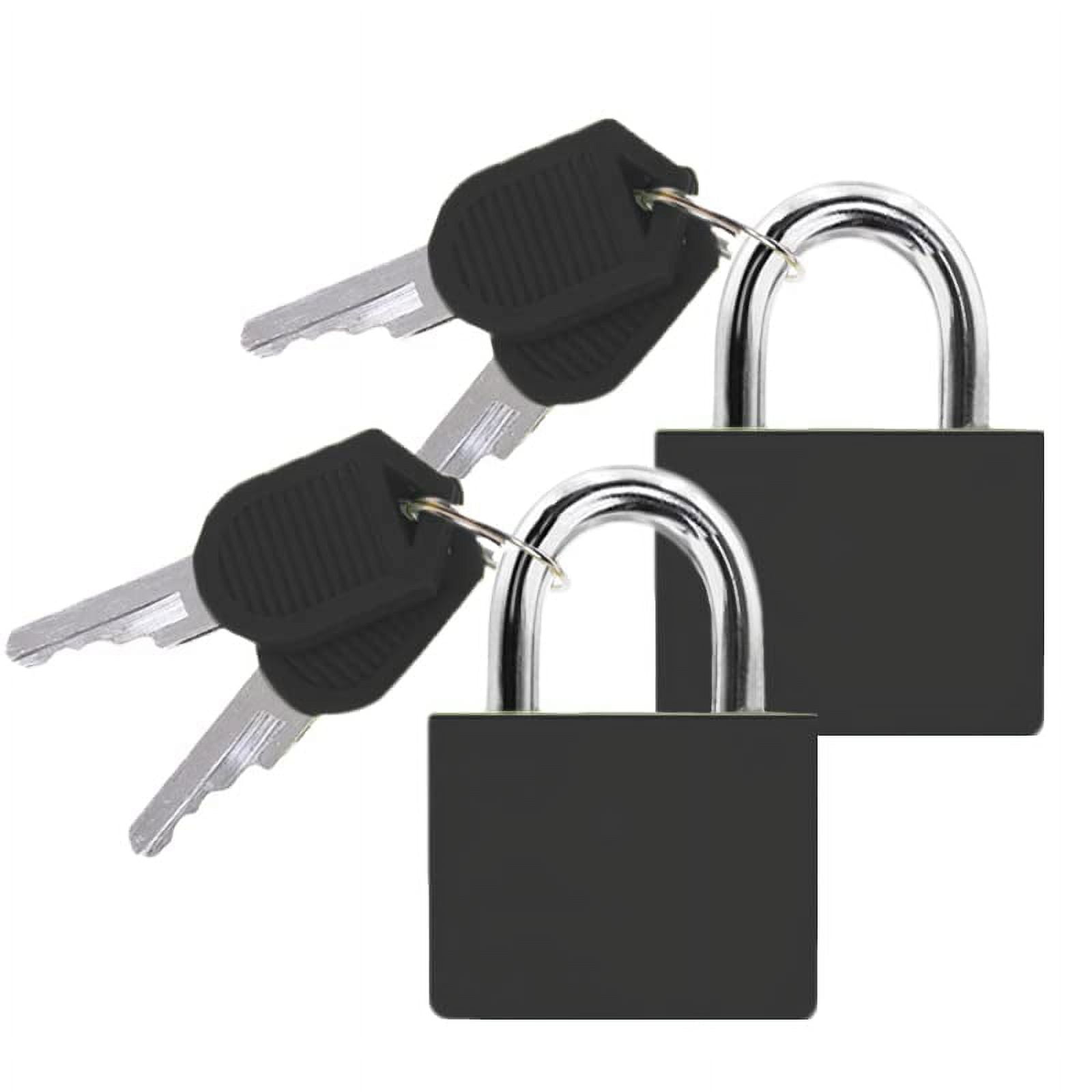 2 Pcs Suitcase Locks with Keys, Metal Padlocks Luggage Padlocks