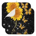 thumbnail image 1 of 2 Pcs Sunflowers Dish Drying Mat - 16 X 18 Inch Floral Absorbent Microfiber Kitchen Counter Mat – Quick-Dry Dish Rack Alternative, Dish Drying Pad for Dishes, Cups, Utensils, Pots & Pans, 1 of 3