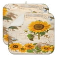 thumbnail image 1 of 2 Pcs Sunflowers Dish Drying Mat - 16 X 18 Inch Floral Absorbent Microfiber Kitchen Counter Mat – Quick-Dry Dish Rack Alternative, Dish Drying Pad for Dishes, Cups, Utensils, Pots & Pans, 1 of 3