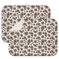 thumbnail image 1 of 2 Pcs Sunflowers Dish Drying Mat - 18 X 24 Inch Floral Absorbent Microfiber Kitchen Counter Mat – Quick-Dry Dish Rack Alternative, Dish Drying Pad for Dishes, Cups, Utensils, Pots & Pans, 1 of 3