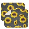 thumbnail image 1 of 2 Pcs Sunflowers Dish Drying Mat - 18 X 24 Inch Floral Absorbent Microfiber Kitchen Counter Mat – Quick-Dry Dish Rack Alternative, Dish Drying Pad for Dishes, Cups, Utensils, Pots & Pans, 1 of 3