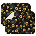 thumbnail image 1 of 2 Pcs Sunflowers Dish Drying Mat - 18 X 24 Inch Floral Absorbent Microfiber Kitchen Counter Mat – Quick-Dry Dish Rack Alternative, Dish Drying Pad for Dishes, Cups, Utensils, Pots & Pans, 1 of 3