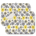 thumbnail image 1 of 2 Pcs Sunflowers Dish Drying Mat - 18 X 24 Inch Floral Absorbent Microfiber Kitchen Counter Mat – Quick-Dry Dish Rack Alternative, Dish Drying Pad for Dishes, Cups, Utensils, Pots & Pans, 1 of 3