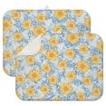 thumbnail image 1 of 2 Pcs Sunflowers Dish Drying Mat - 18 X 24 Inch Floral Absorbent Microfiber Kitchen Counter Mat – Quick-Dry Dish Rack Alternative, Dish Drying Pad for Dishes, Cups, Utensils, Pots & Pans, 1 of 3