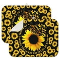 thumbnail image 1 of 2 Pcs Sunflowers Dish Drying Mat - 18 X 24 Inch Floral Absorbent Microfiber Kitchen Counter Mat – Quick-Dry Dish Rack Alternative, Dish Drying Pad for Dishes, Cups, Utensils, Pots & Pans, 1 of 3