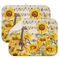 thumbnail image 1 of 2 Pcs Sunflowers Dish Drying Mat - 18 X 24 Inch Floral Absorbent Microfiber Kitchen Counter Mat – Quick-Dry Dish Rack Alternative, Dish Drying Pad for Dishes, Cups, Utensils, Pots & Pans, 1 of 3