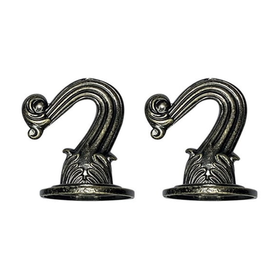 2 Pcs Swag Ceiling Hooks Heavy Duty Swag Hook with Hardware for Hanging Plants Ceiling Installation Cavity Wall Fixing (Brown)