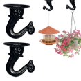thumbnail image 1 of 2 Pcs Swag Driller Hooks, Ceiling Metal Ceiling Hooks, Heavy Duty Swag Ceiling Hooks Wall Hook with Hardware for Hanging Plants/Chandeliers/Wind Chimes/Ornament, 1.14"x1.5", Black, 1 of 7