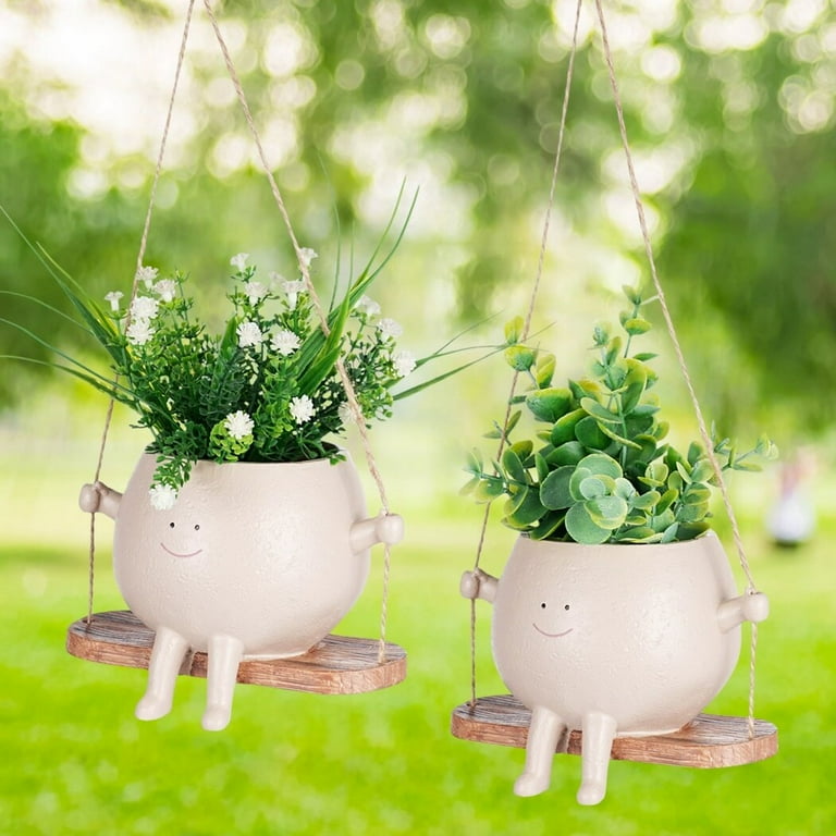 Head Flower Flowerpot Succulent Plant Pot Creat Design Home Garden Head Flower Flowerpot Succulent Plant Pot Creat Design Home Garden