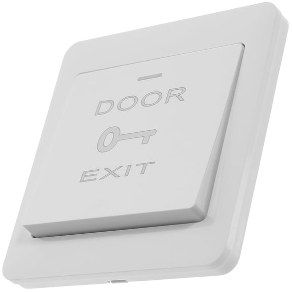 Raindrops Access Control Door Switch Wall Plate Covers for Home Use ABS White 2pcs