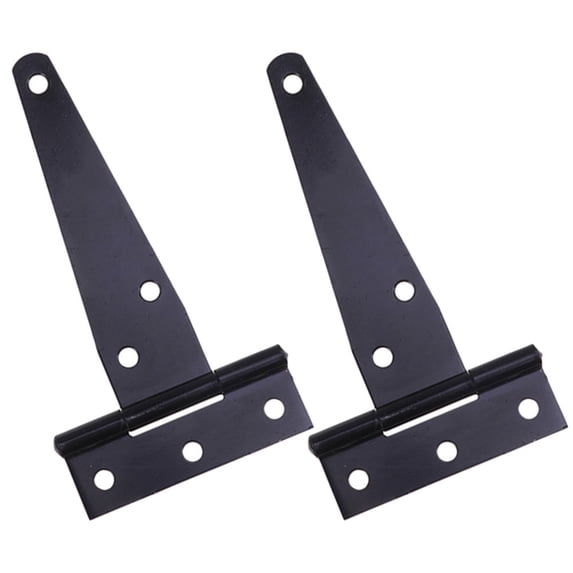 2 Pcs T-hinge Fence Strap Shed Door Hinges Decorative Gate for Wooden Fences Heavy Duty Barn Gates Tee