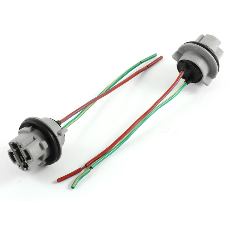 2 Pcs T20 W21W 7440 Bulb Socket Car Light Harness Wire for Car