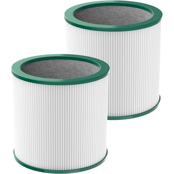 2 Pcs TP01 Dyson HEPA Air Filter Replacements for Dyson Pure Cool TP02, TP03, BP01, AM11 Air Purifier, Part # 968126-03, 305158-01, 305159-01, 308400-01, 308401-01