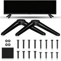 2 Pcs TV Legs Base Stand Compatible, Compatible with Roku TV 32-55 Inch Universal TV Legs Table Stand Mount with Screws Easy Setup
