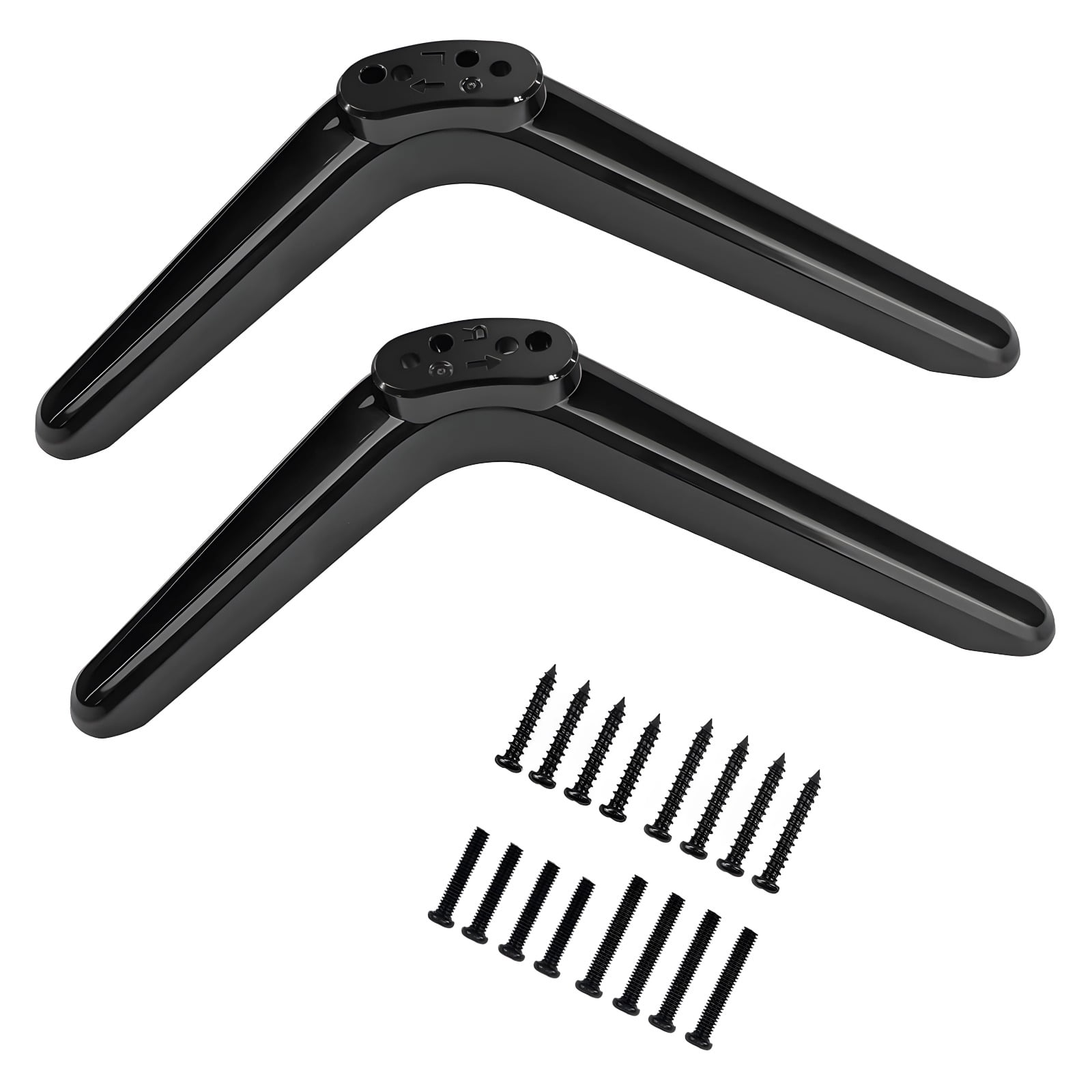 2 Pcs TV Stand Legs Replacement Base, Universal TV Stand Legs with ...