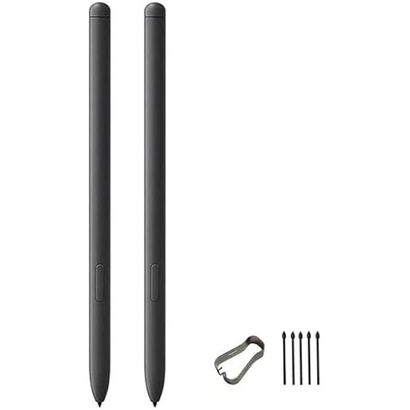 2 Pcs Tab S9/S8/S7 S Pen Replacement Compatible with Samsung Galaxy Tab S7 I S7+, S8 I S8+ I S8 Ultra, S9 I S9+ I S9 Ultra All Versions Stylus Pen (Without Bluetooth) with Tips