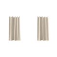 thumbnail image 1 of 2 Pcs Tab Top Blackout Curtain Panel 52 x 95 Inch, Room Darkening Thermal Insulated Curtain with Hook-and-Loop Tabs for Indoor Outdoor Patio Living Room, Window and Wall Decor, Beige, 1 of 4