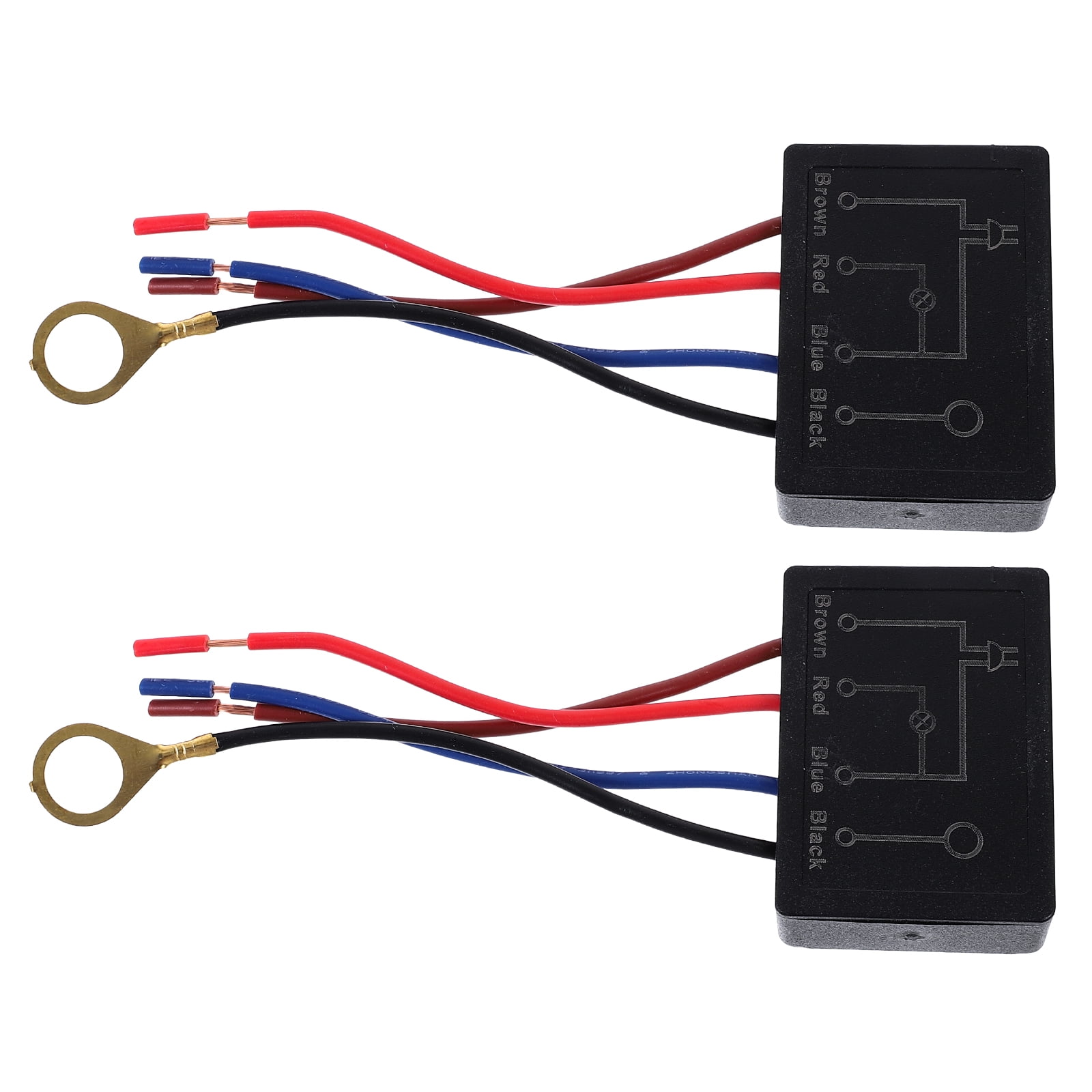 2 Pcs Table Lamp Touch Switch Light Replacement Sensor Lamps Dimmer Zoom Dimmers Universal Abs