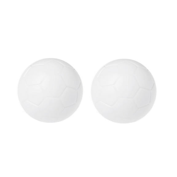 2 Pcs Table Soccer Footballs Replacements Mini White Soccer Balls Resin Football Indoor Official Tabletop Game Ball