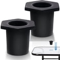 thumbnail image 1 of 2 Pcs Table Umbrella Hole Ring, NOGIS Outdoor Patio Table Umbrella Hole Insert Plug Silicone Umbrella Replacement Parts for 2-2.5 Inch Patio Table Hole, 1.5" Pool Umbrella Adapter (Black), 1 of 7