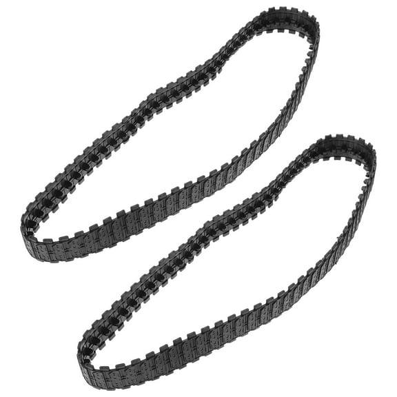 2 Pcs Tank Track for DIY Tracks Parts for Tank Rubber Tank Tracks DIY Making Robot Track